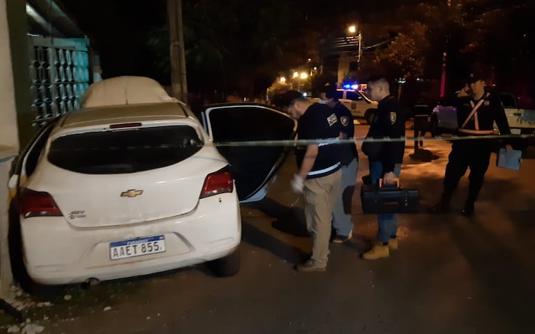 El supuesto autor intentó escapar después del hecho, pero chocó el vehículo en el que se desplazaba en la Zona Sur de Fernando de la Mora.