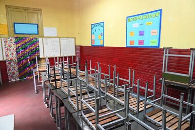 Aula, escuela, colegio, educación, huelga de maestros