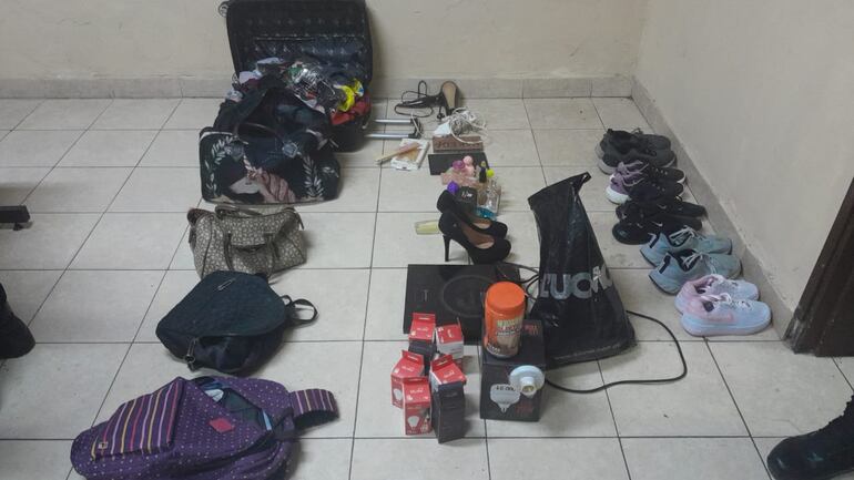 Una gran cantidad de objetos robados fueron recuperados.