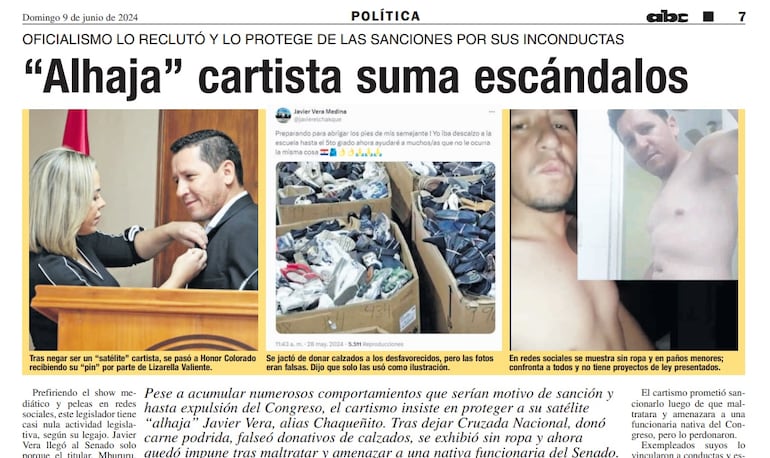 Relatos de escándalos de Chaqueñito.