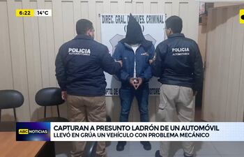 Video: Capturan a presunto ladrón de un automóvil