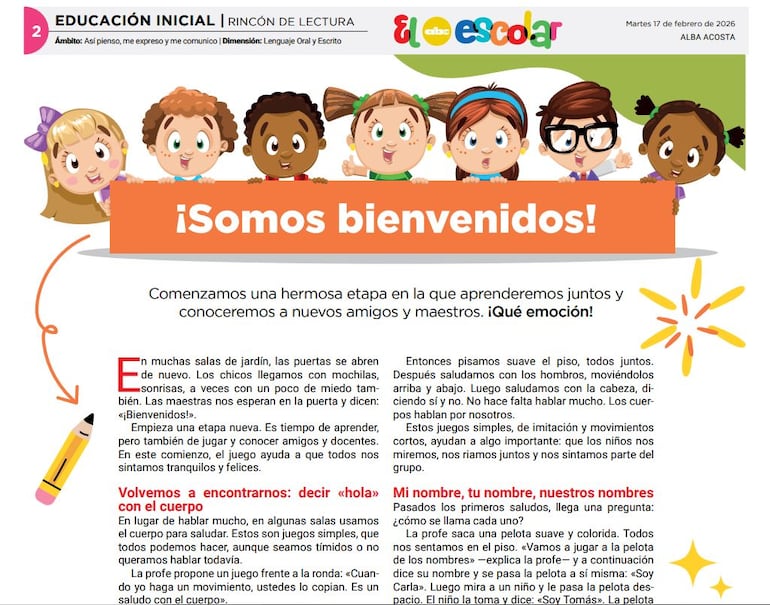 Rincón de lectura para el nivel inicial.