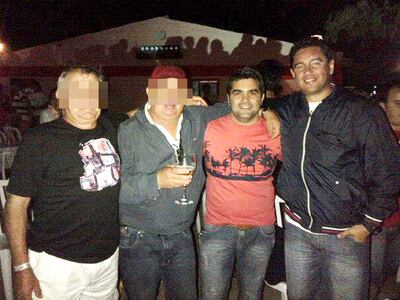 Édgar Daniel Núñez Núñez, dueño de Distrisur, y el vicepresidente de la República, Pedro Alliana.