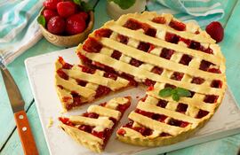 Pastafrola de frutillas.