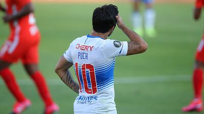 Edson Puch, con la camiseta de la Universidad Católica.