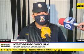 Intento de robo domiciliario en Loma Pytá