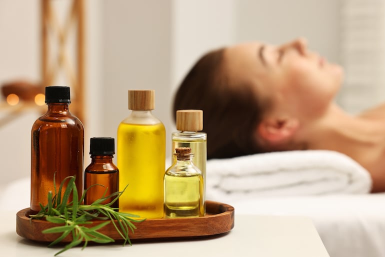 Concepto de aromaterapia.