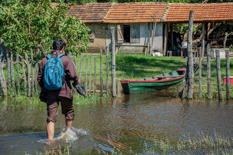 Hasta la fecha y según el censo de la SEN ya son 200 las familias afectadas por la crecida del río Tebicuary.