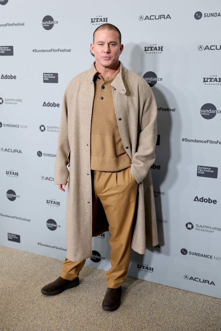Channing Tatum en la alfombra roja del estreno de "Josephine" durante el Festival de Cine de Sundance 2026. (Neilson Barnard/Getty Images/AFP)

