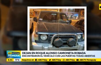 Abandonan camioneta robada en Mariano Roque Alonso