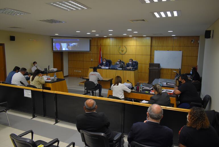 Momento del juicio oral y público a los exdirectivos de la cárcel de menores de Villarrica. 