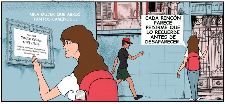 Otro de los cuadros del cómic "Postales de Asunción".