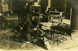 Marineros amotinados durante la crisis navideña de 1918 en Berlín.