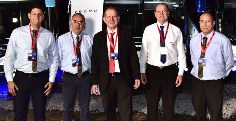 Gabriel Jara, Nelson Ayala, Lucio Benítez, Juan Cantero y Martín Duarte.