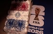 La bandera paraguaya que llevará al campo de juego el capitán albirrojo, Gustavo Gómez, para enfrentar a Turquía, por la segunda fecha del Grupo D del Mundial 2026.