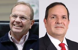 El precandidato del oficialismo, Camilo Pérez y el precandidato de la disidencia colorada Arnaldo Samaniego, disputarán en unas elecciones internas para representar al Partido Colorado en las elecciones municipales de octubre próximo.