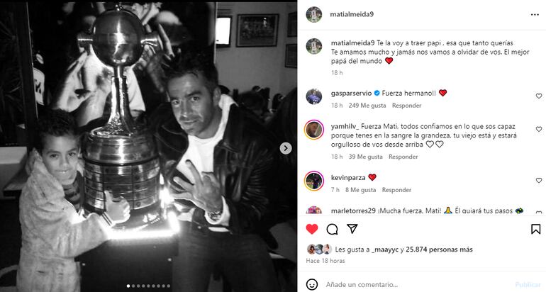 Matías Almeida, vía Instagram.