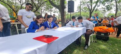 Momento del examen dentro de la competencia denominada Posta del Saber.