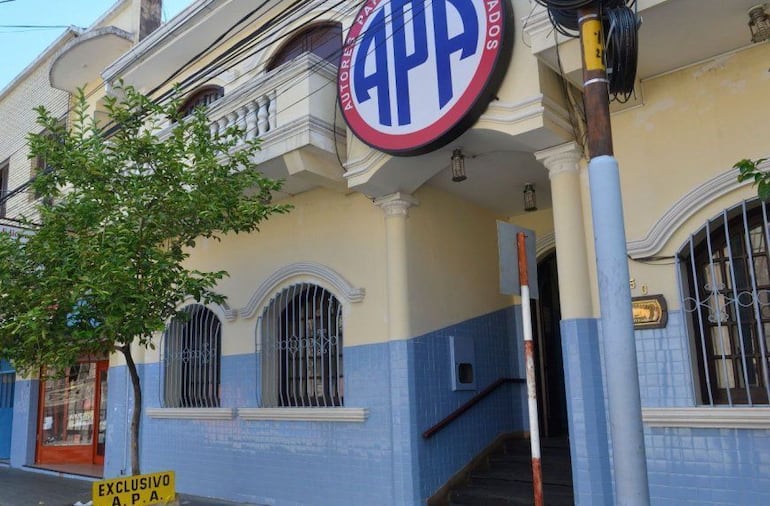 La sede de Autores Paraguayos Asociados en Asunción.