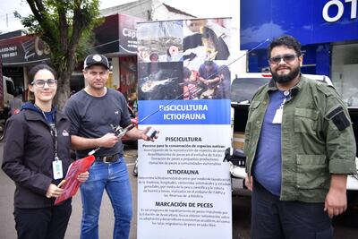 Un equipo de la División de Embalse se trasladó hasta la ciudad de Pérola, un municipio del estado de Paraná, para recabar los datos.