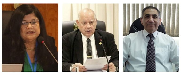 Integrantes de la Sala Penal de la Corte para el caso Hernán Rivas.