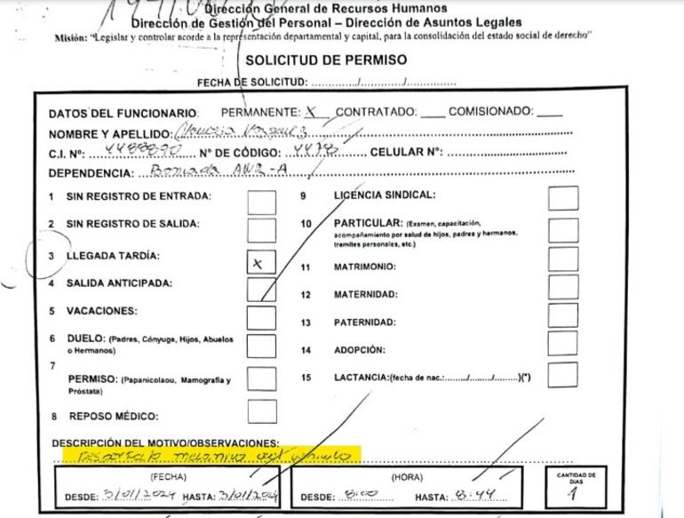 Una de las tantas justificaciones de Vanessa Vázquez González.