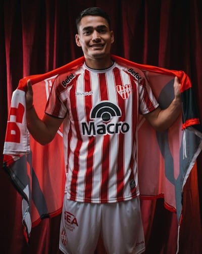 El volante ofensivo paraguayo, Wilder Viera Caballero (24 años), en su presentación en Instituto de Córdoba, de la Primera División de Argentina.
