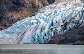 Glaciar de montaña.