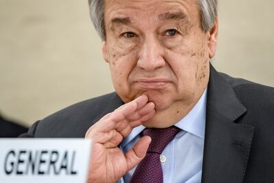 Antonio Guterres, secretario general de la ONU.