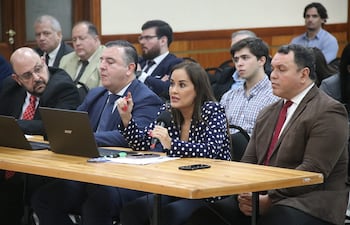 Carmen Analía Cibils, juez de Paz suspendida de La Catedral, Primer Turno, declaró hoy durante su audiencia preliminar.