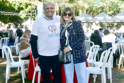 Francisco Tachi Cazal, director ejecutivo de la Fundación Florencia, y Teresita Mansilla, miembro del consejo.