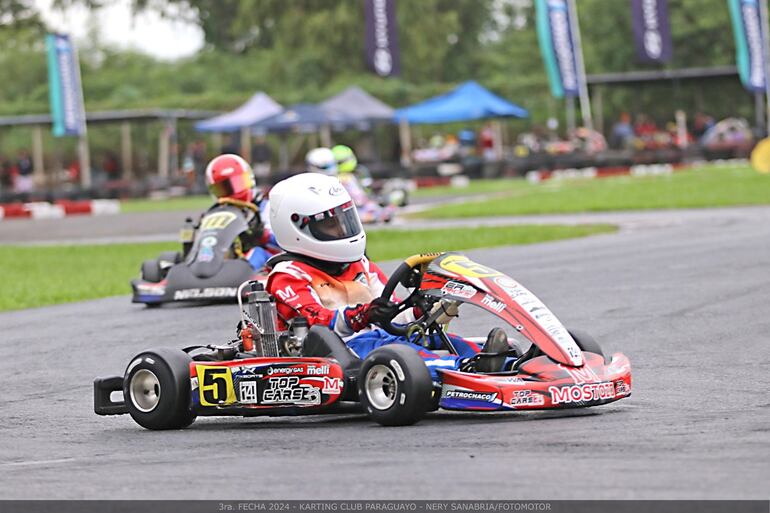 Sebastián Wasmosy fue el claro dominador de la categoría Rotax Micro Max, por delante de Nelson Segovia.