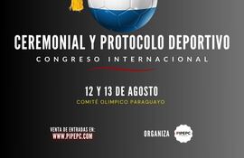Congreso de protocolo deportivo.