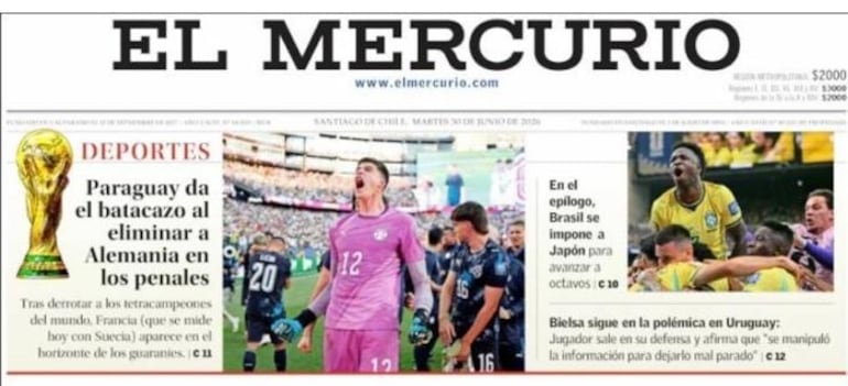 Paraguay Mundial 2026 Alemania reacciones medios internacionales