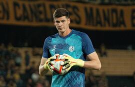 El paraguayo Orlando Gill, arquero de San Lorenzo de Almagro.