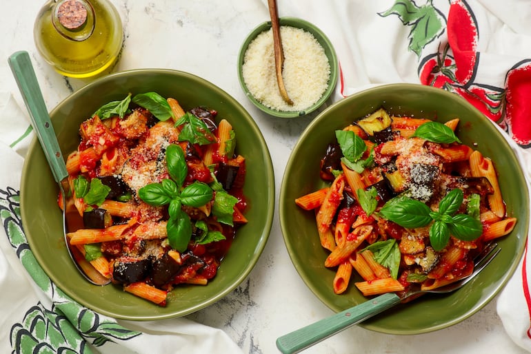 Pasta alla Norma.