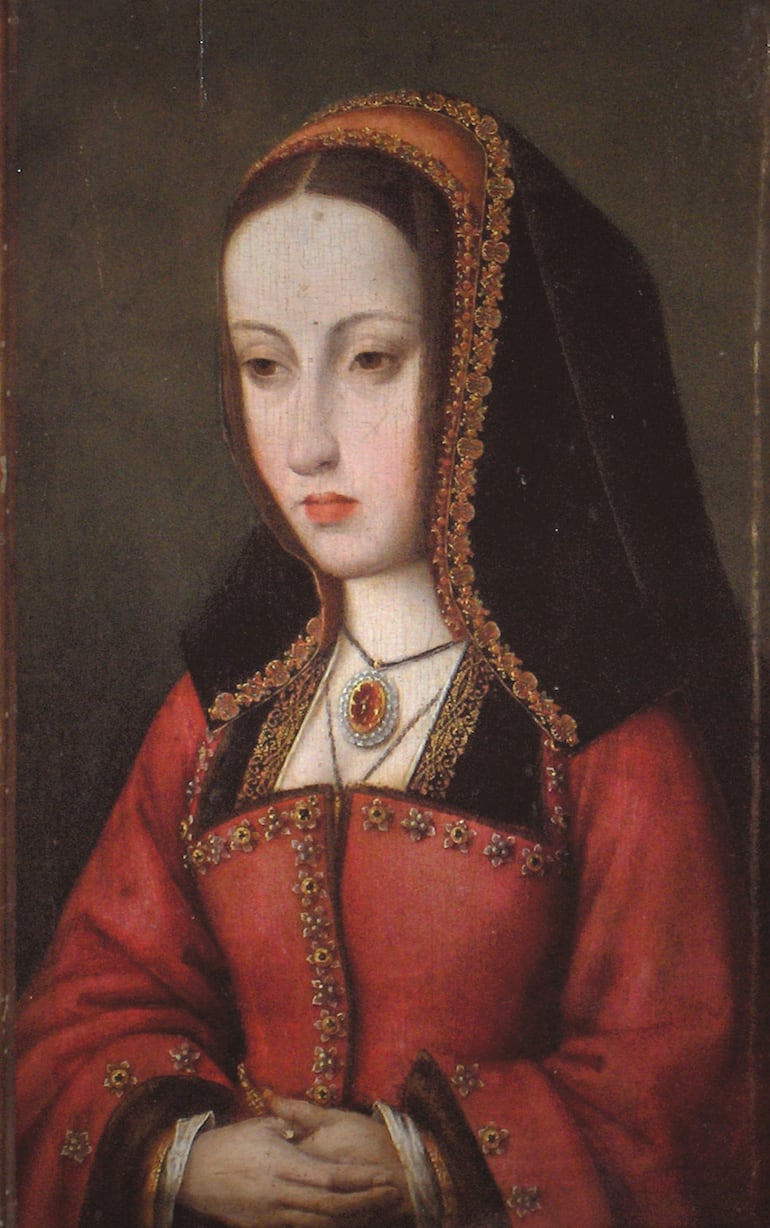Retrato de la reina Juana I de Castilla, llamada "Juana la Loca", por el Maestro de Geschiedenis van Jozef, ca. 1500.