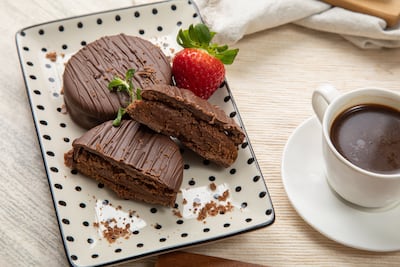 Alfajor de chocolate, imagen ilustrativa.