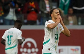 Iliman Ndiaye, autor del gol de la victoria de Senegal contra Mali.
