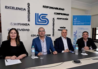 Daisy Grau, Gustavo Escalada, Alejandro Iriarte y Federico Ortiz.