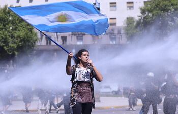 Manifestación contra la reforma laboral de Milei en Buenos Aires