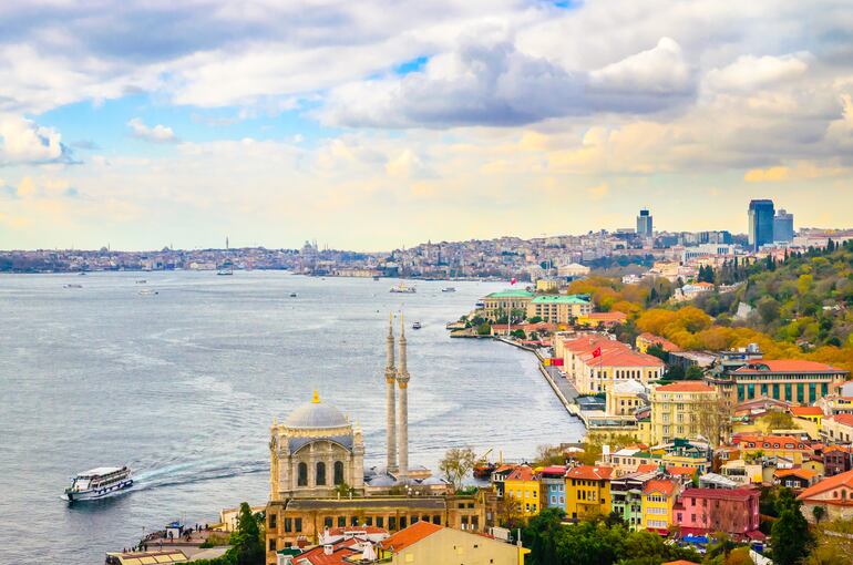 Vista panorámica de Estambul, Turquía.