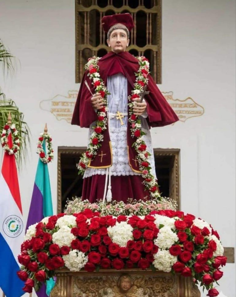 San Buenaventura, protector espiritual de la comunidad de Yaguarón, departamento de Paraguarí.