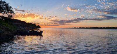 Río Paraguay, en Villa Oliva, departamento de Ñeembucú.