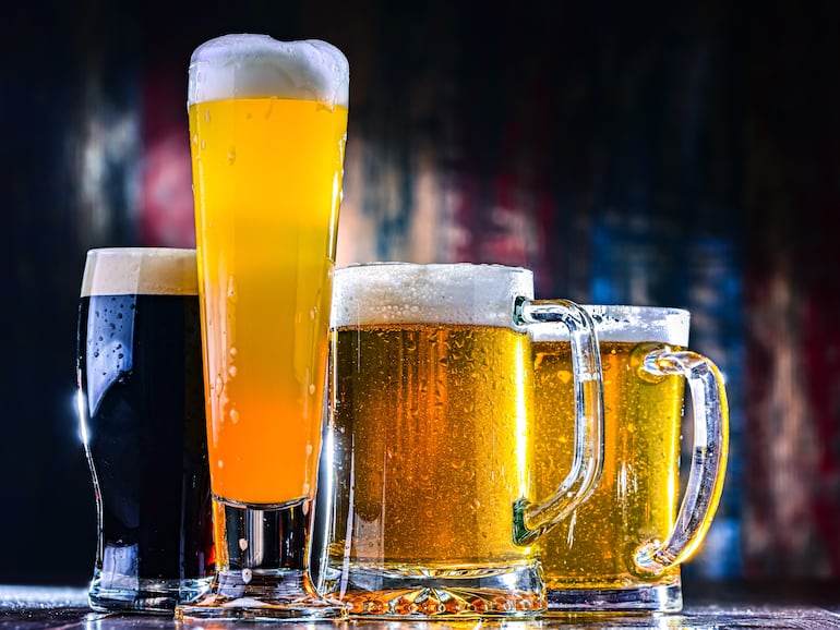 Distintos tipos de cerveza.