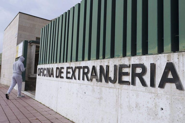 Vista de una oficina de Extranjería en Valladolid. 