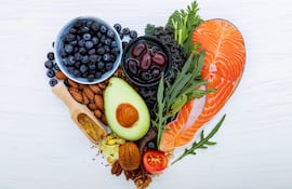 Concepto de alimentación saludable.