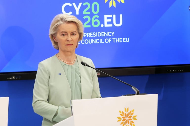 Ursula von der Leyen, presidenta de la Comisión Europea.