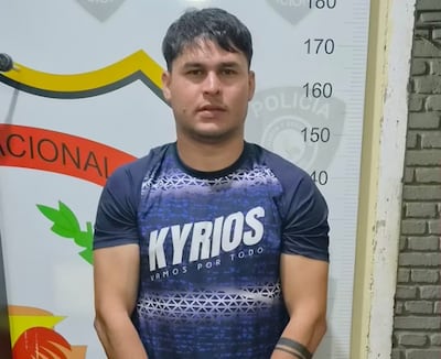 Nélido Javier Orué González, detenido.