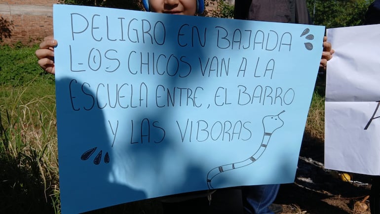 Los vecinos advierten que encuentran hasta víboras en zonas cerca al arroyo de Capiatá.